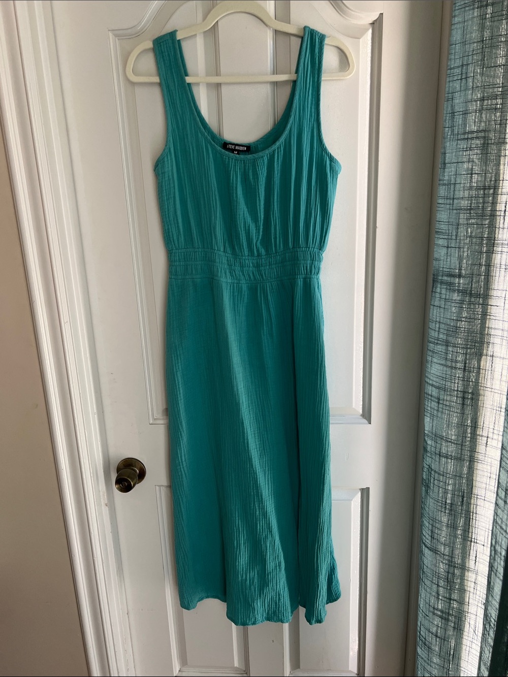 Steve Madden Teal Scoop-Neck Maxi Dress